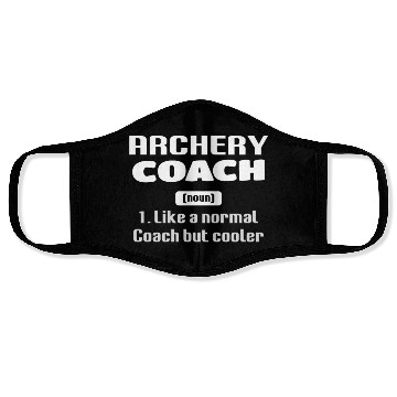 Discover Outdoor Hunting Bow Arrow Funny Archery Coach Face Masks