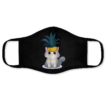 Discover Pineapple cat Face Masks