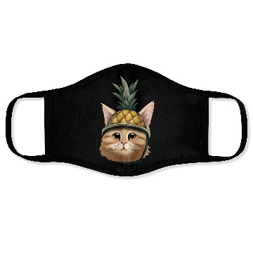 Discover Pineapple cat Face Masks