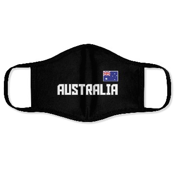 Discover Australia Flag Australian Pride Athletic Style Face Masks