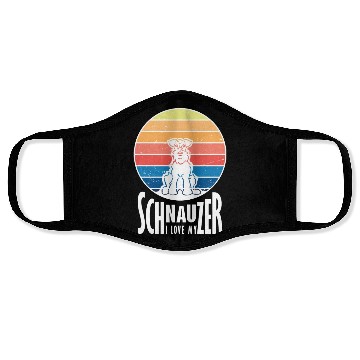 Discover Schnauzer Love Face Masks