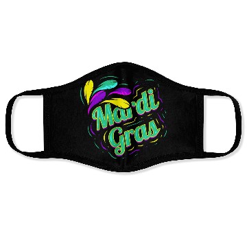 Discover Green Lettering For Mardi Gras Face Masks