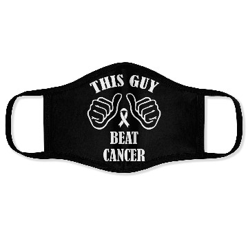 Discover This Guy Beat Cancer Face Masks