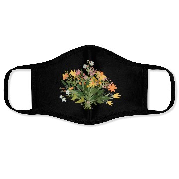Discover Gather Your Courage Like Wild Flowers Face Masks