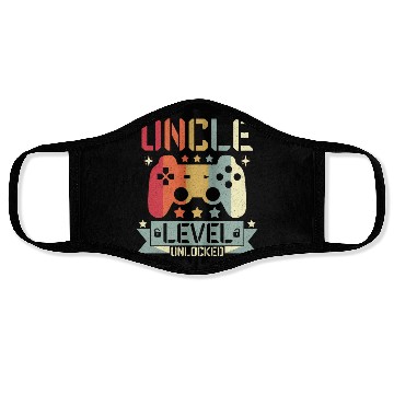 Discover UNCLE LEVEL UNLOCKED Face Masks