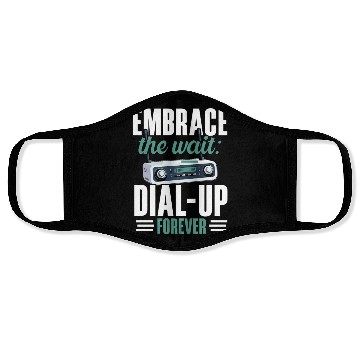 Discover Dial Up Internet Connection 90's Computer Jokes Face Masks