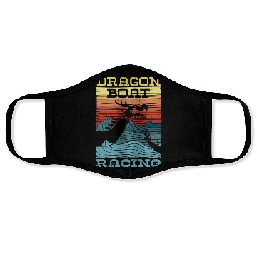 Discover Dragon Boat Racing Retro Look Face Masks