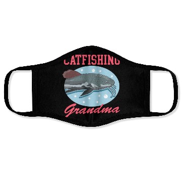 Discover Catfishing Grandma Fish Catfish Fishing Face Masks