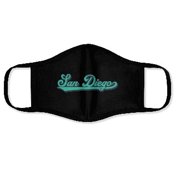Discover Retro San Diego Face Masks