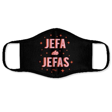 Discover Chingona Inc Jefa De Jefas Blue Small Face Masks