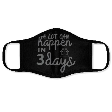 Discover A Lot Can Happen In 3 Days Resurrection Easter Face Masks