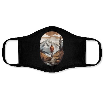 Discover Adventure in the mountains Face Masks