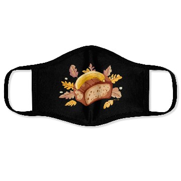 Discover Autumn banana bread treat Face Masks