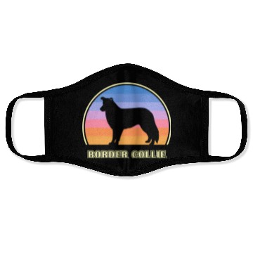 Discover Border Collie Sunset Dog Face Masks