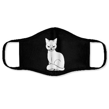 Discover do I look amused? cute cat , funny cat,angry cat Face Masks