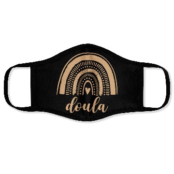 Discover Doula Rainbow Leopard Birth Doulas Gift Face Masks