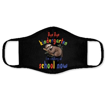 Discover School kid, first grade, chill at school Face Masks