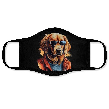 Discover Golden Retriever in the Streets | Dog Lovers Face Masks