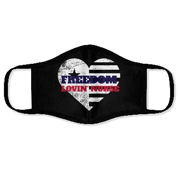 Discover Freedom Lovin' Nurse Face Masks