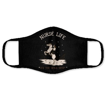 Discover Nurse Life It's The Wild West Face Masks