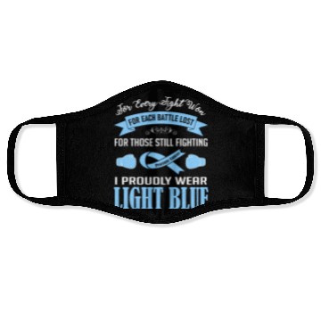 Discover I Proudly Wear Light Blue Prostate Cancer Face Masks