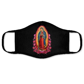 Discover Virgin Mary Lady of Guadalupe Virgen De Guadalupe Face Masks