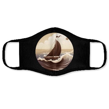Discover Chocolate Sailboat at Sunset Face Masks