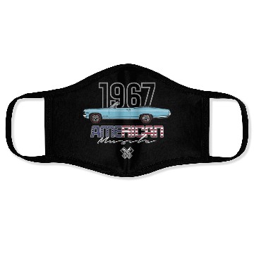 Discover American Light Blue Convertible Face Masks