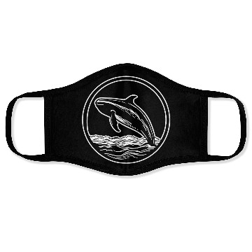 Discover Whale Ocean Marine Face Masks