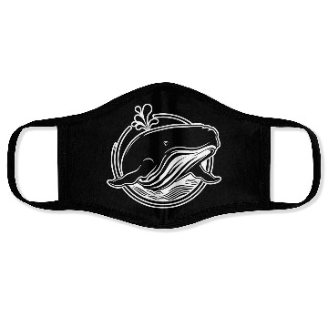 Discover Whale Ocean Marine Face Masks