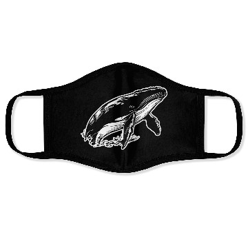 Discover Whale Ocean Marine Face Masks
