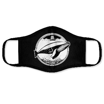 Discover Whale Ocean Marine Face Masks
