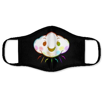 Discover Colorful Rainbow Cloud Lgbtq Lesbian Gay Pride Face Masks