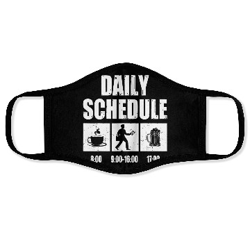 Discover Mailman Postal Worker Daily Schedule Post Mail Face Masks