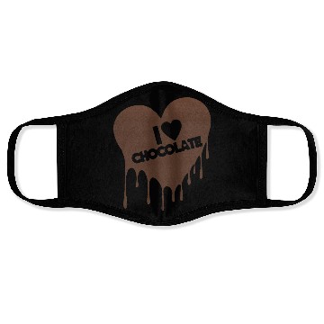 Discover I Love Chocolate Candy Heart Lover Face Masks