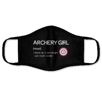 Discover Outdoor Hunting Bow Arrow Archer Archery Girl Face Masks