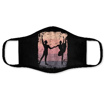 Discover Ballet Dance Couple Vintage Ballerina Face Masks