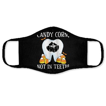 Discover Candy Corn, Not in Teeth! Face Masks