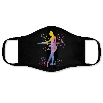 Discover Ballet Dancer Colorsplash Ballerina Face Masks