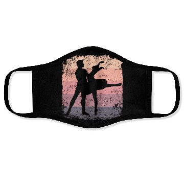 Discover Ballet Dance Couple Vintage Ballerina Face Masks