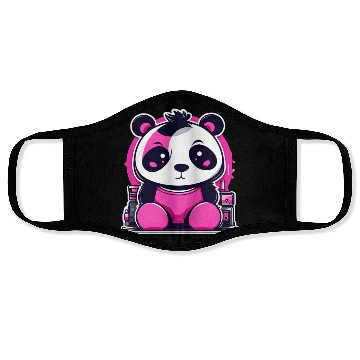 Discover Punk Panda In Pink Face Masks