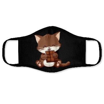 Discover Sweet chocolate cat Face Masks