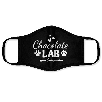 Discover Chocolate Lab Love Face Masks