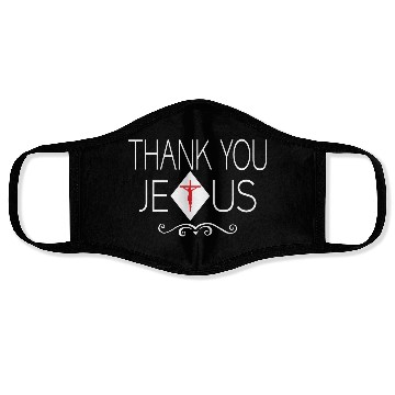 Discover Thank You Jesus Love Jesus Christian Christmas Face Masks