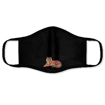 Discover tiger in the forest Face Masks