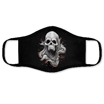 Discover Eerie Halloween Ghoul Art, Spooky Season Delight 3 Face Masks