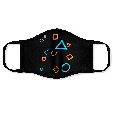 Discover Scattered force fields Geometric shapes Face Masks