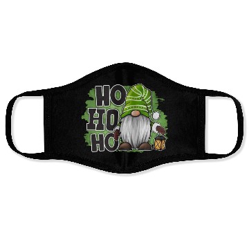 Discover Ho Ho Ho Green Gnome Christmas Xmas Holiday Santa Face Masks