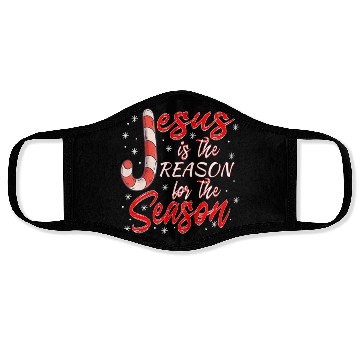 Discover Jesus Is The Reason For The Season Merry Face Masks