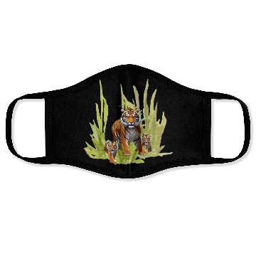 Discover Wildlife Endangered Tiger Cubs Face Masks